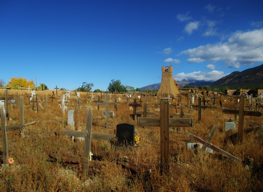 Taos graveyard for Tecumah.
Photo by Aaron A. Cinder